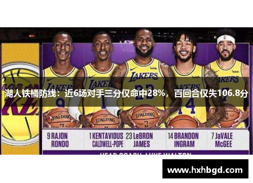 湖人铁桶防线：近6场对手三分仅命中28%，百回合仅失106.8分
